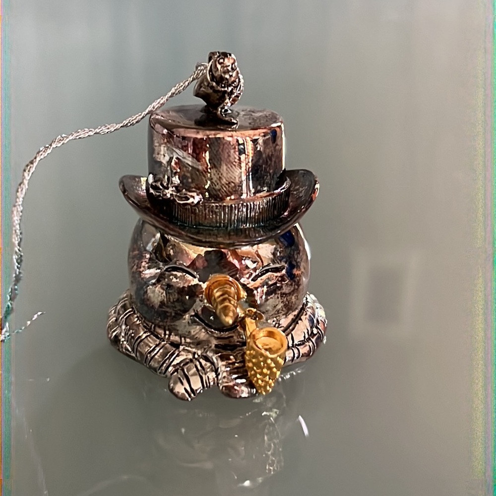 ⛄️ LUNT Silversmiths Snowman Ornament/Bell
